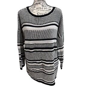 J. Jill‎ Black and White Patterned Sweater